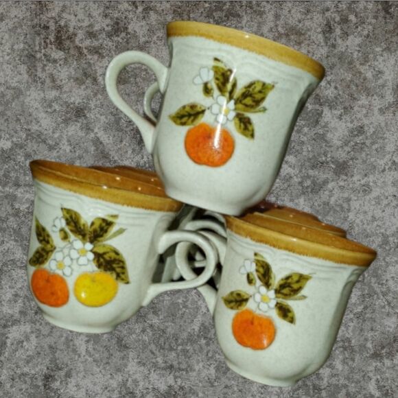 Mikasa Garden Club Delight EC 460 coffee cups - Picture 1 of 14